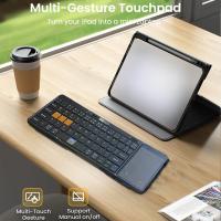 Teclado Plegable De Viaje Con Touchpad Y Pantalla Bluetooth Multidevice Para Windows iOS Android Teclado Plegable Con Touchpad - details 4