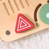 Juguete Educativo Montessori Volante De Coche De Madera Con Multifunciones Para Bebés Juego De Tablero Ocupado Regalo Para Niños Desarrollo Sensorial Tema De Transporte - details 6