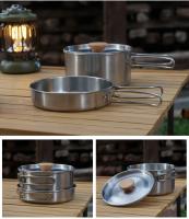 Juego De Cocina Para Camping 2pcs Kit De Cocina Al Aire Libre Utensilios De Acero Inoxidable 304 Para Viajes Y Pícnic - details 8