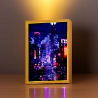 Marco De Fotos Con Iluminación LED De Ciudad Changsha Lámpara Nocturna Para Decoración De Habitaciones Infantiles Y Hogar Regalo De Cumpleaños Para Amigos - details 1