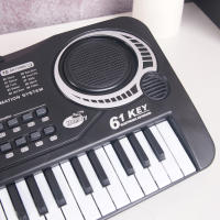 Teclado Electrónico Blanco Y Negro De 61 Teclas Instrumento Musical Para Principiantes Piano Eléctrico Regalo Para Niños - details 2