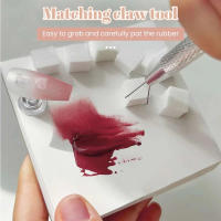 Herramientas De Arte De Uñas Con Estampador De Esponja Y Pincel Para Gel Y Polvos De Brillo Combo De 50/150 Piezas Con Pluma De Puntos - details 1