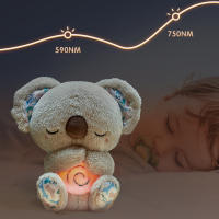 Juguete Musical Para Bebés Con Oso Koala Recién Nacido Soporte De Sueño Con Luz Y Sonido Ritmo De Respiración Figura De Textil - details 5