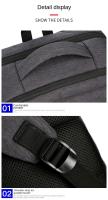 Mochara de viaje LExpandable with USB para hombre, Bolsa de Transporte aprobado por Vuelo para Aviones, Agua resistant to, duradera, 17 pulgadas, 2023 40 - details 14