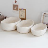 Cesta De Almacenamiento De Hilo De Algodón Oval Para Juguetes De Niños Caja De Organización De Escritorio Caja De Almacenamiento De Cosméticos Y Llaves - details 9