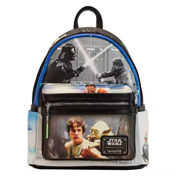 Mochila Final Frames Star Wars The Empire Strikes Back Loungefly 25cm. Mochila ergonómica con amplio espacio. Diseño resistente y versátil para llevar tus pertenencias con estilo. - 1