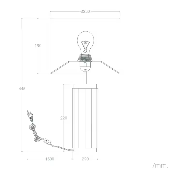 LEDKIA LIGHTING - Lámpara de Mesa Corbusier | Cerámica Resistente | Compatible Bombilla E27 | Para Salón, Dormitorio | Diseño Vintage, Nórdico, Boho, Blanco, Cerámica - 1