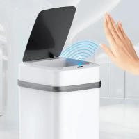 Bandeja De Basura Inteligente 13L Para Cocina Y Baño Toallero Eléctrico Ecológico Con Pared Táctil Recipiente De Residuos - details 2
