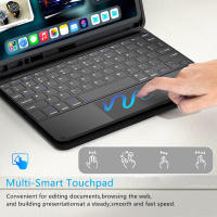 Funda De Teclado Para iPad pro 11 13 2024 12 9 Pulgadas iPad 9ta 10ta Generación Air 11 13 5 10.2 Mini 6 Cubierta Mágica De Moda Antichoque Resistente Al Polvo - details 6
