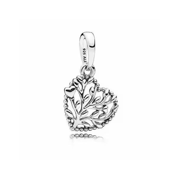 PANDORA Charm Colgante Corazones Florecientes Plata de Ley - 1