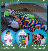 Bolsa De Dormir Infantil De Peluche Animal Para Niños Y Niñas Saco De Sueño Suave Para Cumpleaños Regalo Con Estilo De Dibujos Animados Talla Unisex Adecuada Para Todas Las Estaciones - details 3