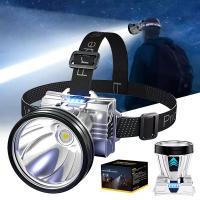 Lámpara Recargable Con Cargador Recargable Luz De Mano Potente Linterna LED Para Camping Alta Potencia Linterna LED Resistente Al Agua - details 7