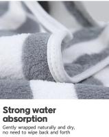 Toalla de Baño Absorbente y Engrosada – 70x130cm Suave Toalla Facial para Hogar, Spa y Gimnasio, 1 Unidad - details 4