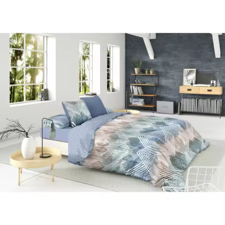 Pierre Cardin - Funda Nórdica Pierre Cardin SCOTT Azul 144 Hilos 150 x 230 cm - 1