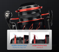Carrete De Pesca Spinning KastKing Sharky III Resistente Al Agua 18KG Fuerza Máxima Metal Para Pesca En Río Lago Y Mar - details 13