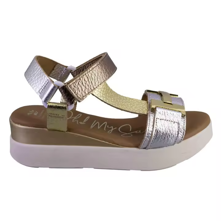OH MY SANDALS 5671-2478 Sandalias de mujer plata PIEL 525 - 1