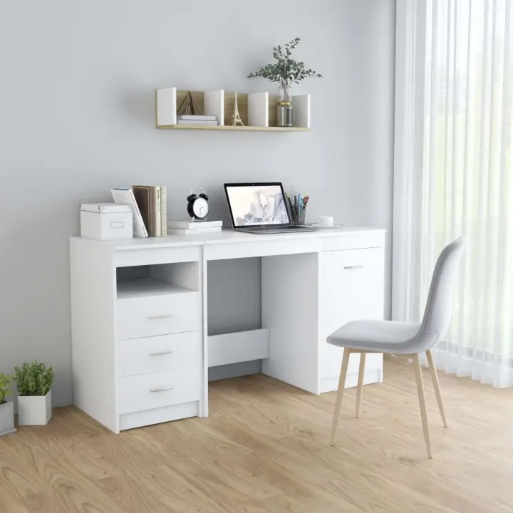 Blanco Escort 140x50x76 cm Madera Multicapa - 1