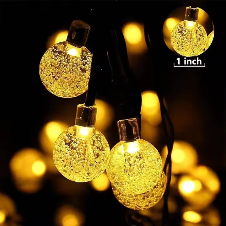 Guirnaldas Luces Exterior Solares 11M 60 LED - 1