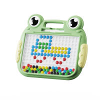 Tablero De Dibujo Magnético Para Niños Grande Con Perlas Y Lápiz De Borrado Fácil Juguete Montessori De Crabece Unisex - details 6