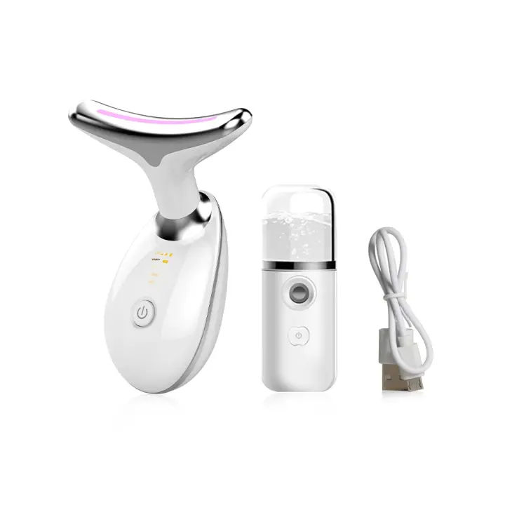 Masajeador Facial EMS Microcorriente Dispositivo de Levantamiento de Belleza para Estirar la Piel del Rostro y Cuello Elimina la Papada Doble Herramientas de Cuidado de la Piel Facial - 1