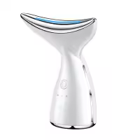 BIT dispositivo de belleza multifuncional, vibración de masaje, terapia de calentamiento, rejuvenecimiento de la piel con luz LED, cuidado del cuello, base antideslizante, batería de larga duración - details 7