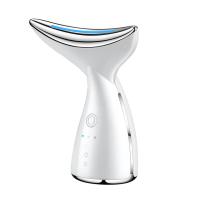 dispositivo de belleza multifuncional, vibración de masaje, terapia de calentamiento, rejuvenecimiento de la piel con luz LED, cuidado del cuello, base antideslizante, batería de larga duración - details 7