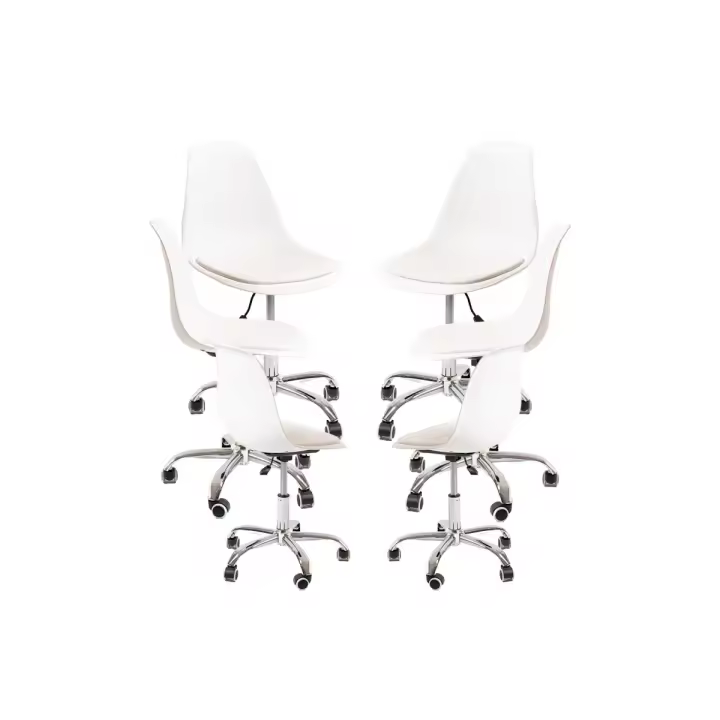 Pack 6 Sillas Dami Office - Blanco - 1