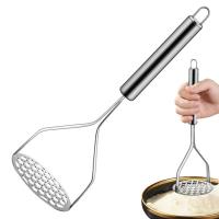 Prensa De Papas Y Hígados De Acero Inoxidable Herramienta De Fruta Y Verdura Masher De Carne Molida Creativa Presión De Barro Ricer Presión De Aguacate - details 0