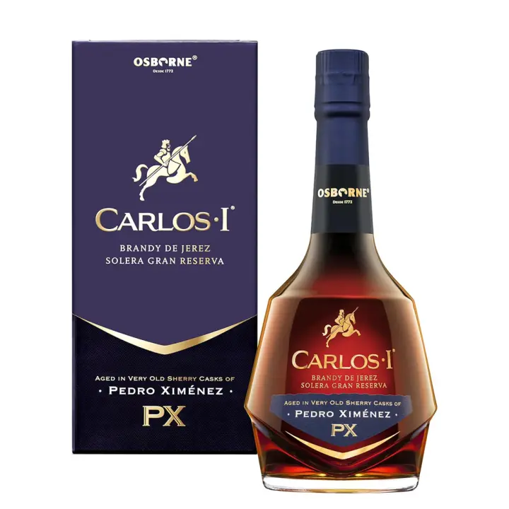 Brandy de Jerez Carlos I Pedro Ximenez - Osborne - Botella 70 CL - Solera Gran Reserva - 40,3% - 1