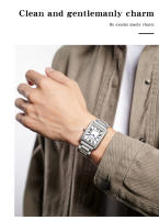 Reloj De Cuarzo SANDA Con Numeros Romanos En Cuero Acero Inoxidable Resistente Al Agua Para Hombres Y Mujeres Estilo Casual - details 16