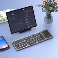 Teclado Bluetooth Plegable Seenda Para PC Mac Smartphone Windows iOS Android Recargable Portátil Con 63 Teclas Estilizado En Inglés - details 0