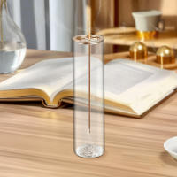 Encendedor De Incienso De Vidrio Moderno Con Portador De Incienso Anti-Ash Y Catcher De Cenizas Removible Para Decoración Del Hogar Yoga Meditación - details 2