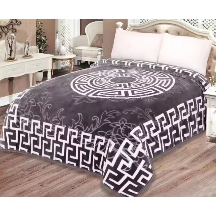 Manta Cama de Microfibre, 200x240cm y 5 Colores, Suave y Ligera Felpa Fuzzy Cozy Luxury Blanket para Cama Sofá y Sillón, Manta Polar Lisa de Tacto Suave Super Caliente para Adulto y Niño, Sin Arrugas - 1