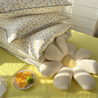 Cojín De Silla De Oficina Con Diseño De Margarita Y Girasol Almohada De Flor Para Sofá Y Ventana Tatami Cojín Redondo De Almohadilla De PU Espuma Y Algodón 100% - details 1
