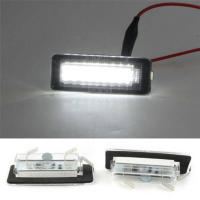 2Pcs Luz De Placa De Matrícula LED Blanco ABS Para Smart Fortwo Coupe Cabrio 450 451 Luz De Número De Placa De Coche - details 4
