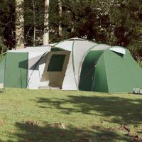 vidaXL Tienda de Campaña Familiar Iglú 12 Personas Impermeable Toldo Carpa Verde - details 0