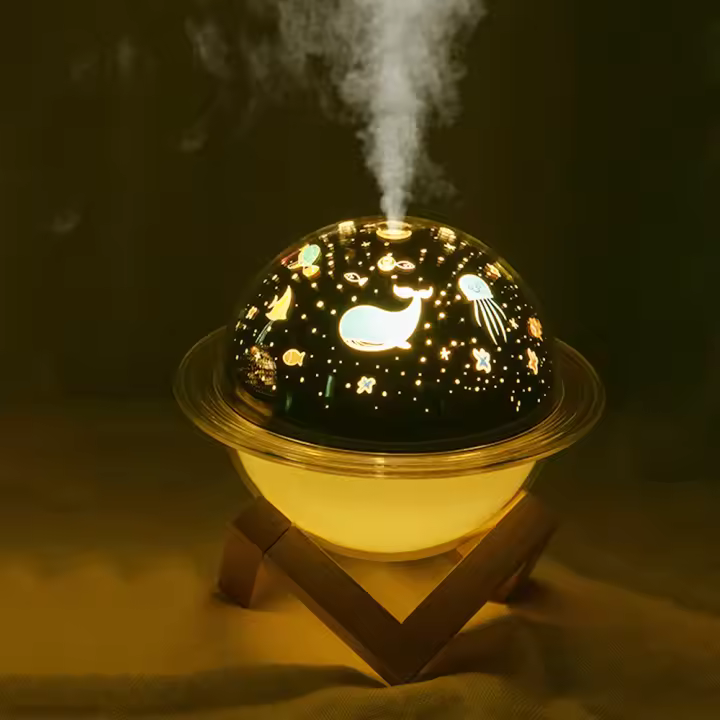 Proyector De Estrella De Navidad Con Humidificador LED USB Luz Ambiente Para Dormitorio Iluminación De Ambiente Con Humidificador Creativo - 1