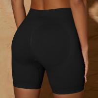 Shorts De Yoga Para Mujer Estilo Fitness Ciclismo Push up Cintura Alta Ribbed Sin Costuras Verano Ejercicio Striped Spandex Nylon - details 11