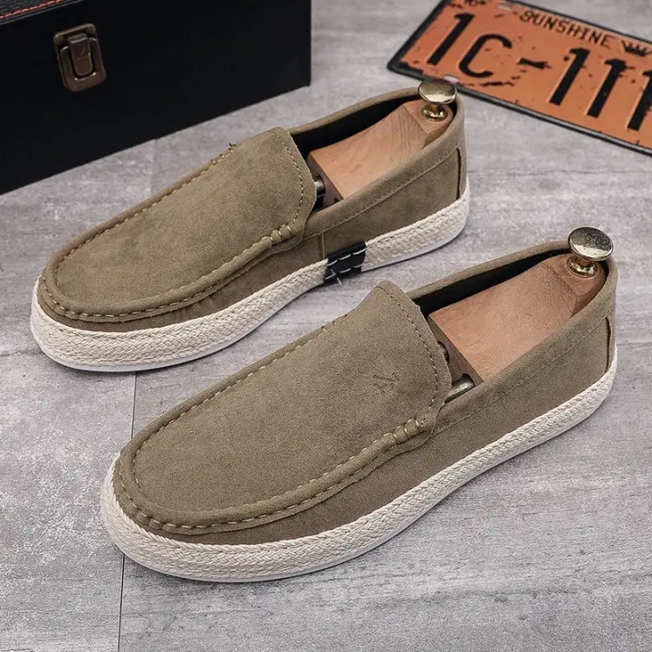 Zapatos Casuales Para Hombre Ligeros Y Transpirables Zapatillas De Caminar Antideslizantes Para Conducir Comodidad En Cordura - 1