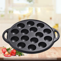Takoyaki Pan De Hierro Fundido Con 15 Compartimentos No Adhiere Perfecto Para Hacer Bolas De Calamar Y Panqueques Plataforma De Asado Takoyaki - details 3