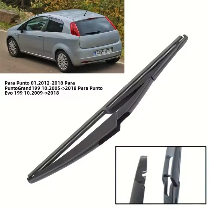 Limpiaparabrisas Trasero 12" Para Fiat Grande Punto Punto Evo Limpiaventanas De Maletero Cepillo De Lluvia Material De Goma - 1