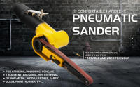 Sándwich De Cinturón Aéreo 330x10mm Con Compresor Aire Grindadora De Ángulo Ajustable Herramienta Pneumática Para Bricolaje En El Hogar Incluye 12 Piezas De Cinta De Lijado - details 0