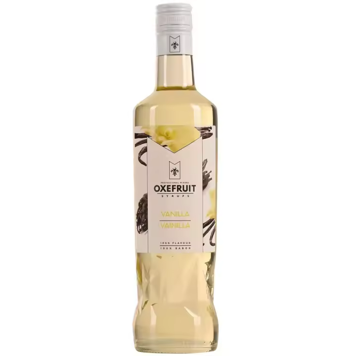 Sirope de Vainilla Oxefruit 70 cl  para cócteles y personalizar bebidas, Sin gluten, sin lactosa vegano B70SVN Raíz Inicio Complementos para el café Siropes y Pures de Frutas - 1