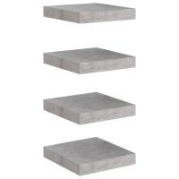 vidaXL Estante flotante de pared 4 uds MDF 23x23,5x3,8cm Blanco brillante, negro brillante, gris brillante Mueble Almacenaje Estantería para Oficina, Estudio, Dormitorio Estantería/Librería/ mueble de Almacenamiento - details 8