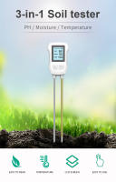 Testador De Tierra Digital LCD 3-en-1 PH/Humedad/Temperatura Para Plantas De Jardín Sensor Metálico Medidor De Humedad - details 1