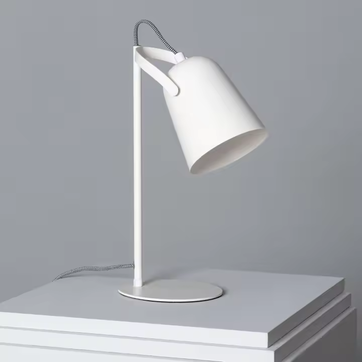 Ledkia Lámpara Flexo Escritorio de Metal Orfeo Blanco - 1
