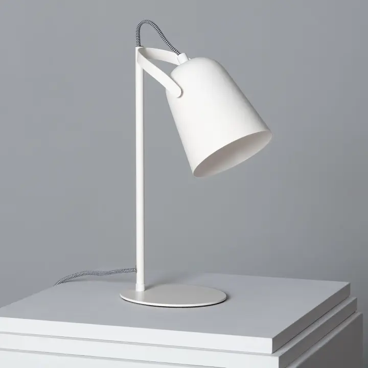 Ledkia Lámpara Flexo Escritorio de Metal Orfeo Blanco - 1