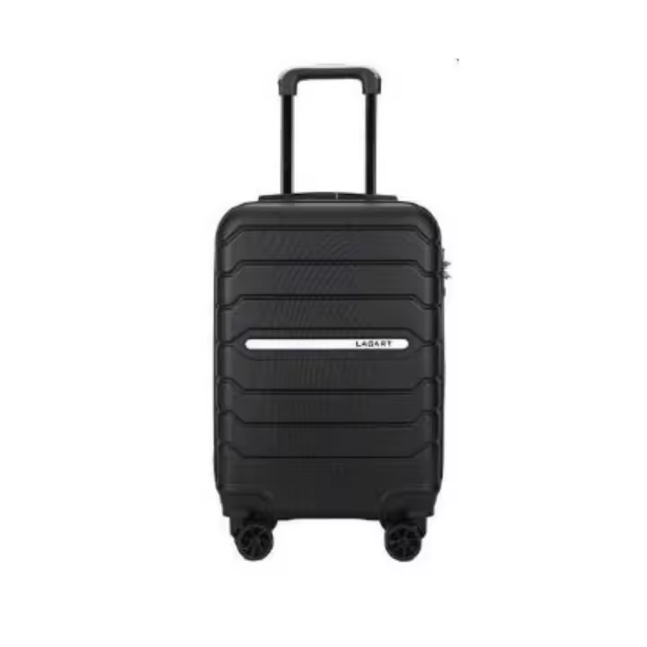 Maleta Trolley Poessa ABS Lagart Negro - 34x23.5x55 Cm - 4 Ruedas Dobles - 1