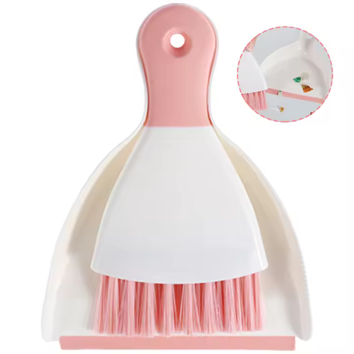 Mini Escoba Y Cepillo De Polvo Set Portátil Para Limpieza De Mesas Y Teclados Herramientas Multipropósito Para Limpiar Rastros En La Mesa De Comedor Y Computadora - 1