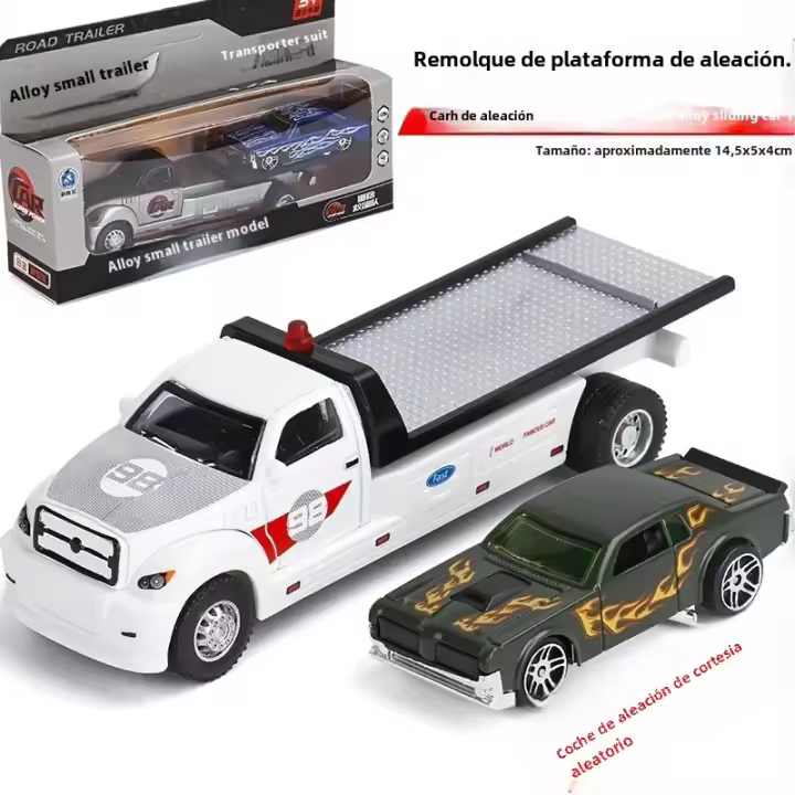 Modelo De Camión De Aleación 1:64 Estilo Retro Con Motor De Retroceso Juguete Perfecto Para Niños Coleccionable Miniatura - 1